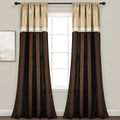Lush Decor Terra Window Curtain Panel Pair, 84 L x 54 W, Beige & Brown