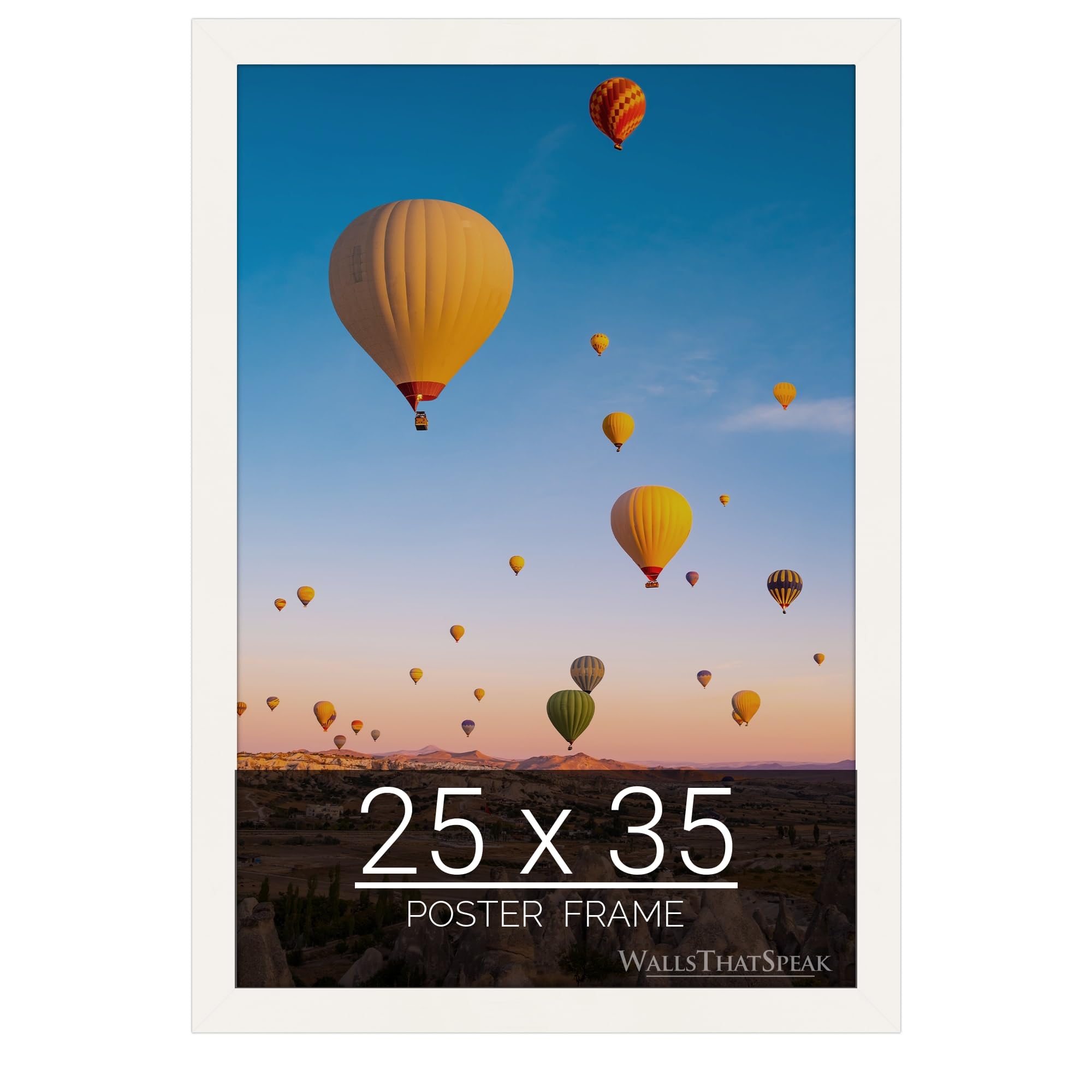 wallsthatspeak 25x35 white Picture Frame for Puzzles Posters Photos or Artwork