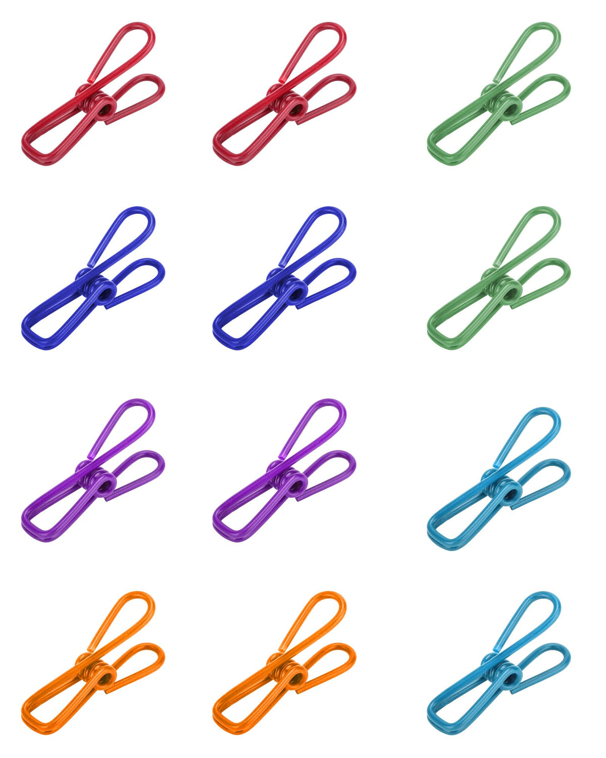 Multipurpose 2 In Chip Bag Clips 12 Pack Metal Clips For Kitchen Food Storage, Laundry Hanging, Bag Chip Bag Sealing  Easy To U
