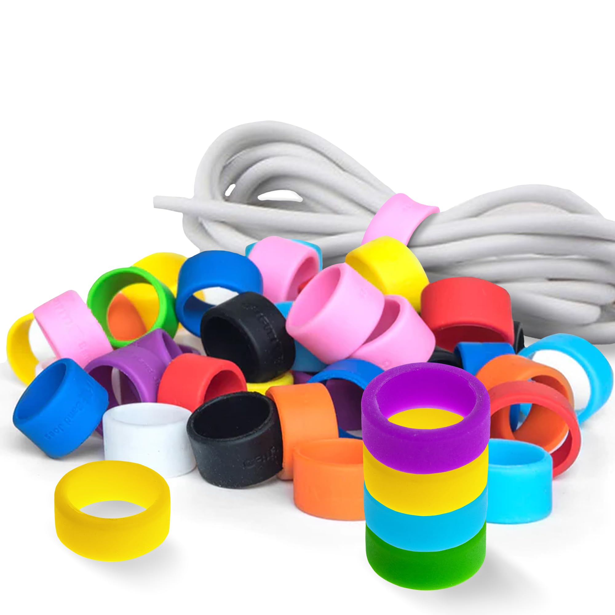 Grifiti Band Joes 0.8 X 0.25 Inch Small Elastic Silicone Rubber Bands Rings Gasket Food Cooking Durable Office Boxes Wraps 20 Pa