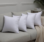 Feather Proof Pillow Protectors 18X18 Waterproof Cover For Goose Down Square Throw Pillows 2 Pack