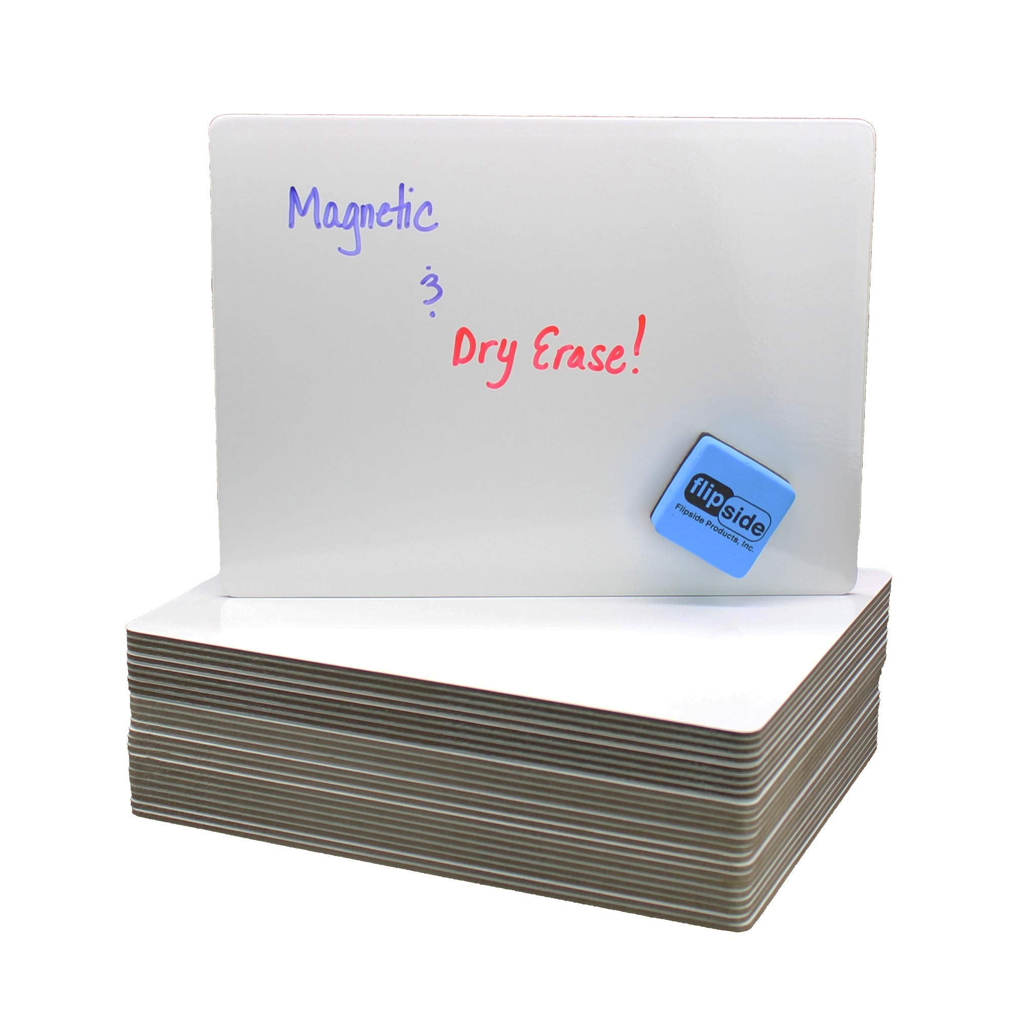 9 X 12 Two Sided Magnetic Dry Erase/Magnetic Dry Erase Board Class Pack 24
