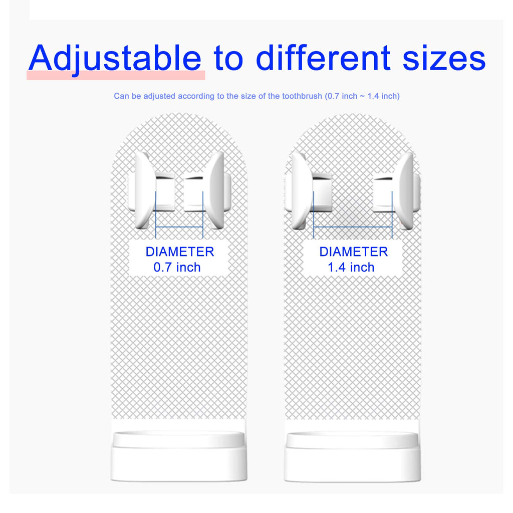 Andiker Electric Toothbrush Holder, Wall Mounted,Space-Saving Tooth Brush Stand To Keep Drying (2)