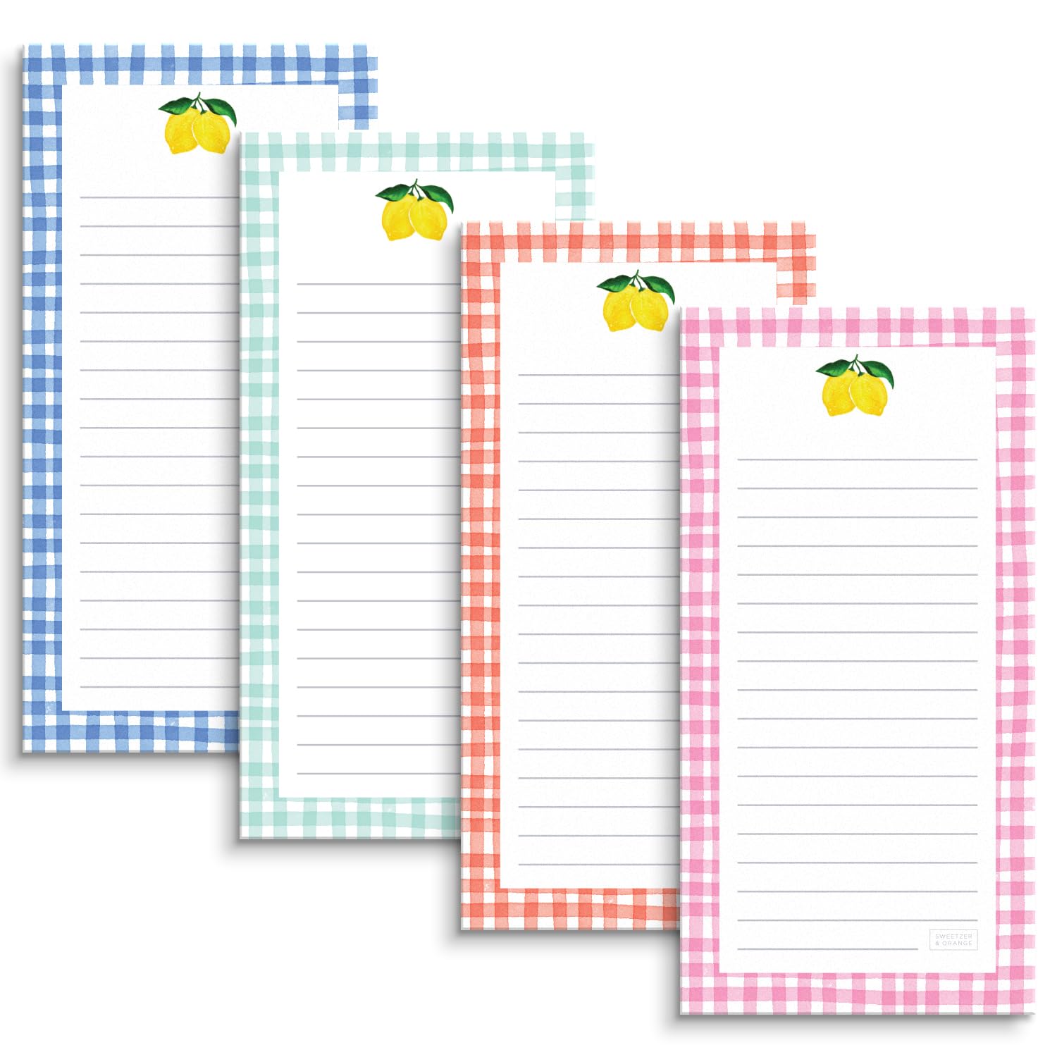 S&O Magnetic Papers For Refrigerator 4 Pack, Powerful Sticky Memo Sheets For Fridge Sets, Force Field Journals For Cooler, Stick
