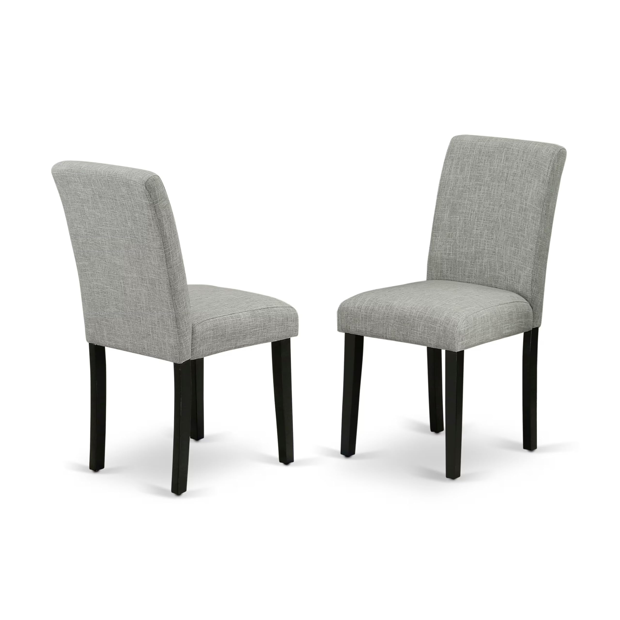 East West Furniture V697Ab106-6 6 Piece Dinette Set Contains A Rectangle Dining Room Table With V-Legs And 4 Shitake Linen Fabric Upholstered Chairs With A Bench, 40X72 Inch, Multi-Color