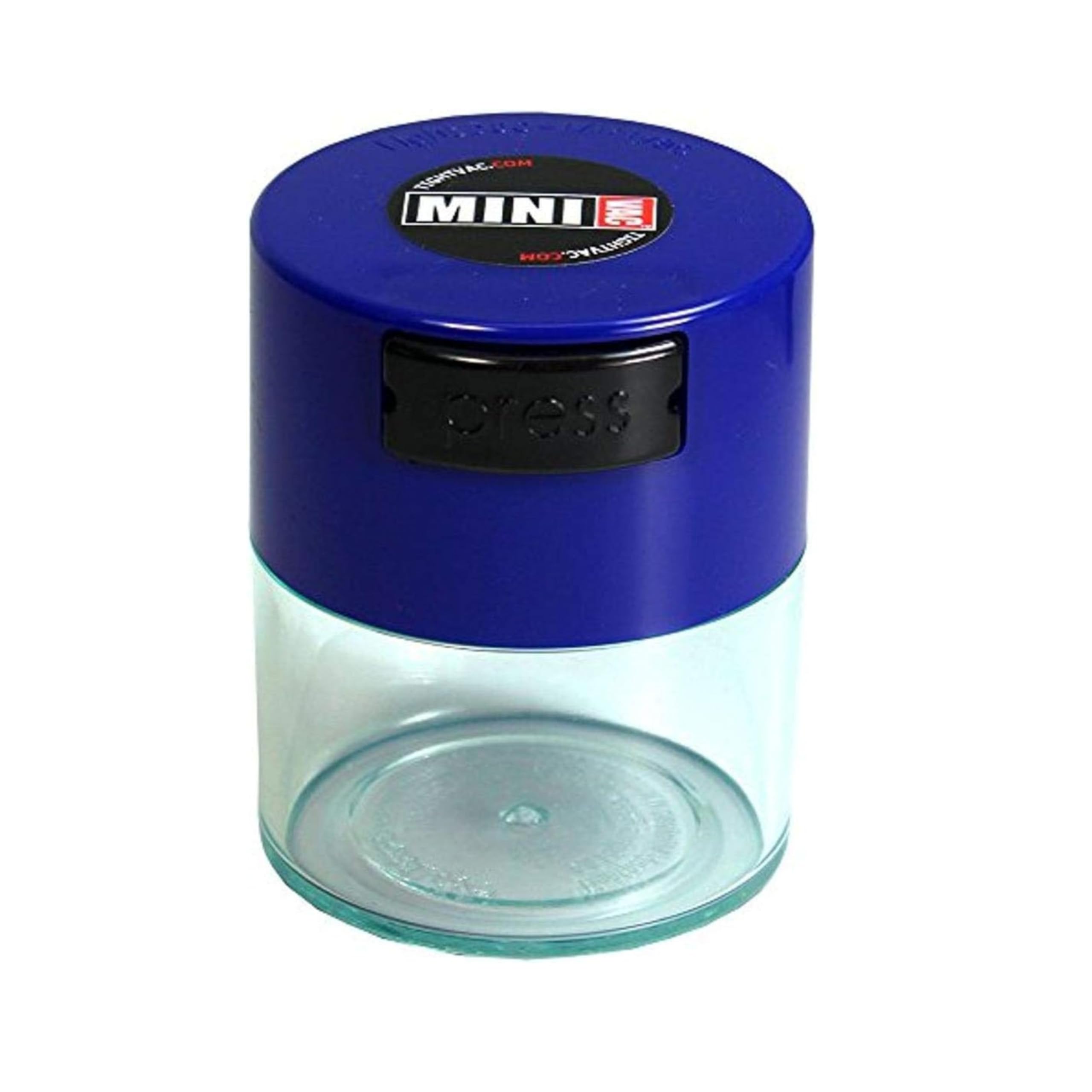 Tightpac - Minivac - Dark Blue Cap - Clear Body - 1.4oz - .12 Liter [TV-TV1DB-CLR]