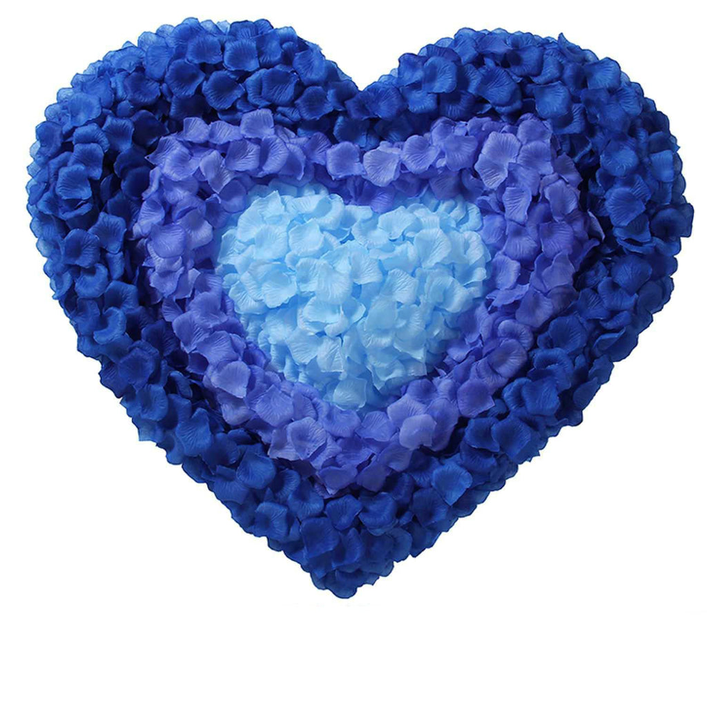 Code Florist 2200 Pcs Silk Flower Rose Petals For Wedding Decorations (Blue)