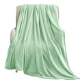 Kmuset Sage Green Fleece Blanket For Bed - Lightweight Super Soft Cozy Luxury Bed Blanket Microfiber 60 X 80 Inches