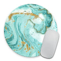 Marble Mousepad, Glitter Mousepad, Desk Decor, Office Accessories, Modern Mouse Pad, Personalized Mouse Pad, Round Mousepad, Cub