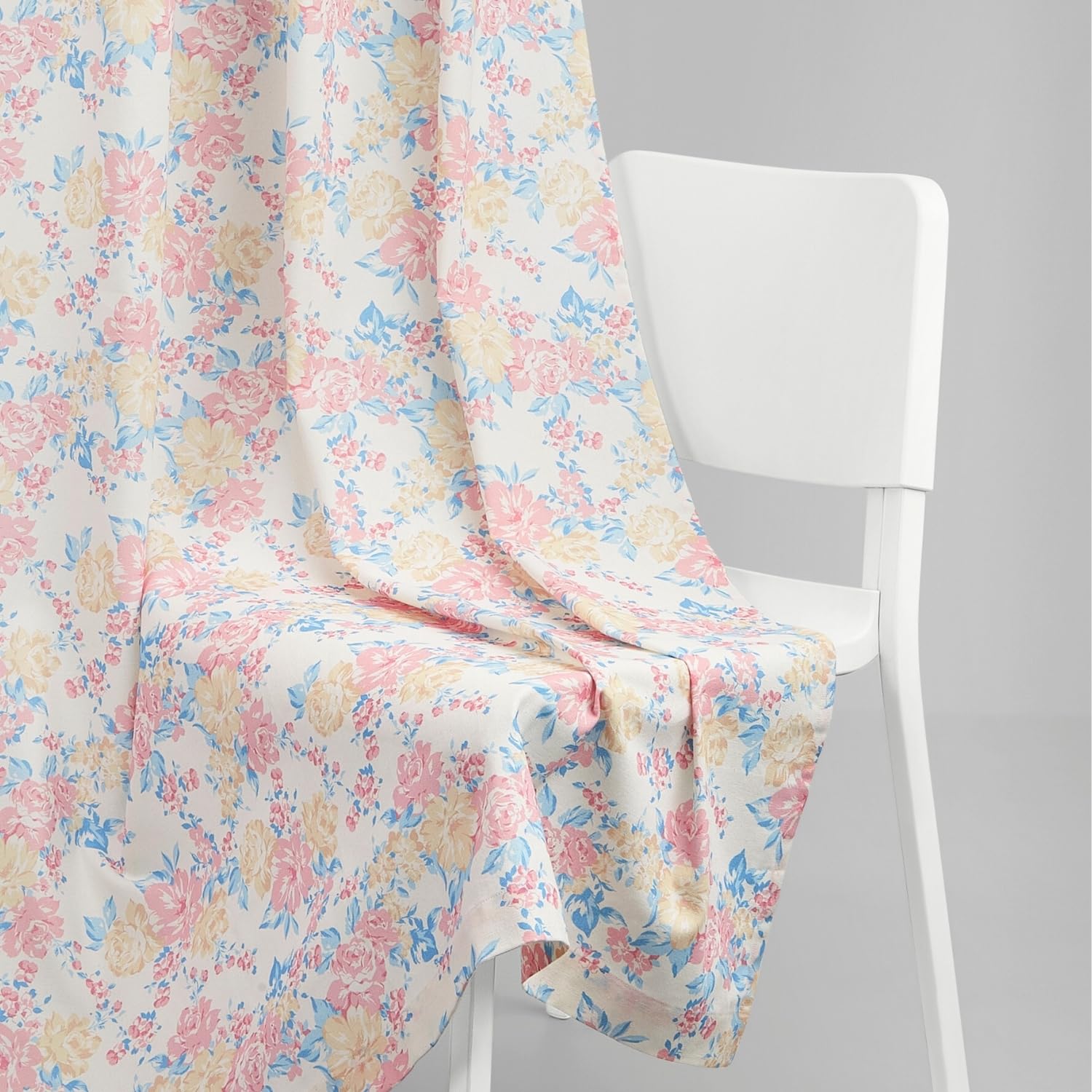 Haus & Kinder Digital Printed Cotton Window Curtains 5 Feet Long Pack Of 2 Window Curtains, 5 Feet Curtains For Window (Chalkflo