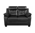 Coaster Home Furnishings Finley Tufted Upholstered Loveseat Black