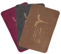Kuber Industries Microfiber Anti Slip 3 Pieces Bath Mat (Pink, Gray and Brown)  CTKTC22062