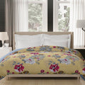 Status Yellow & Red All Season Reversible Printed 210 Gsm Double Bed Comforter  220 Cm X 210 Cm (Yellow/Red)
