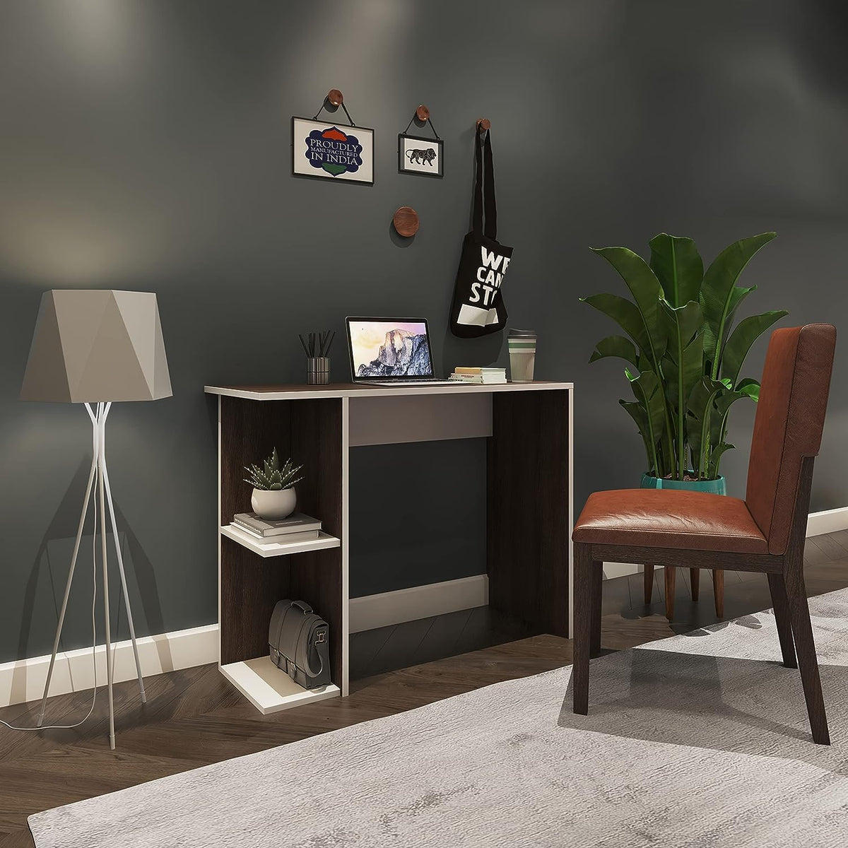 Furnifry Engineered Wood Study Table/Small Office Table, Laptop Table, Computer Table/Space Saving Work Desk For Home/Wooden Des