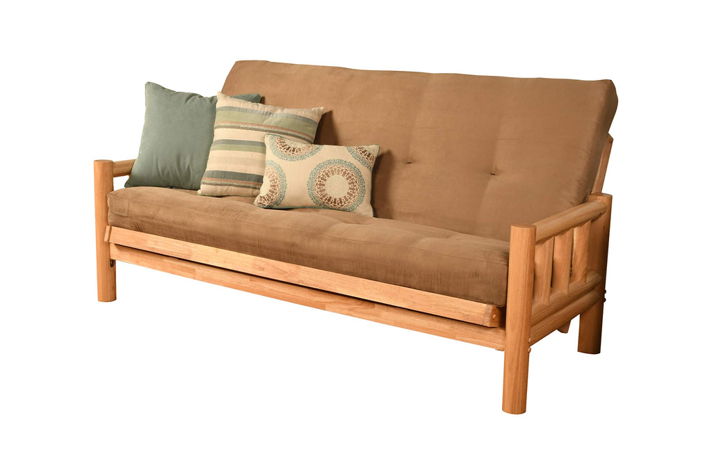 Kodiak Futons Lodge Futon, Suede Peat