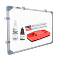 Eduway 2X2 Ft. Whiteboard Combo Kit | 2 Marker, 1 Duster, 1 Marker Ink, 1 Cleaner Spray | Double-Sided Whiteboard & Chalkboard |
