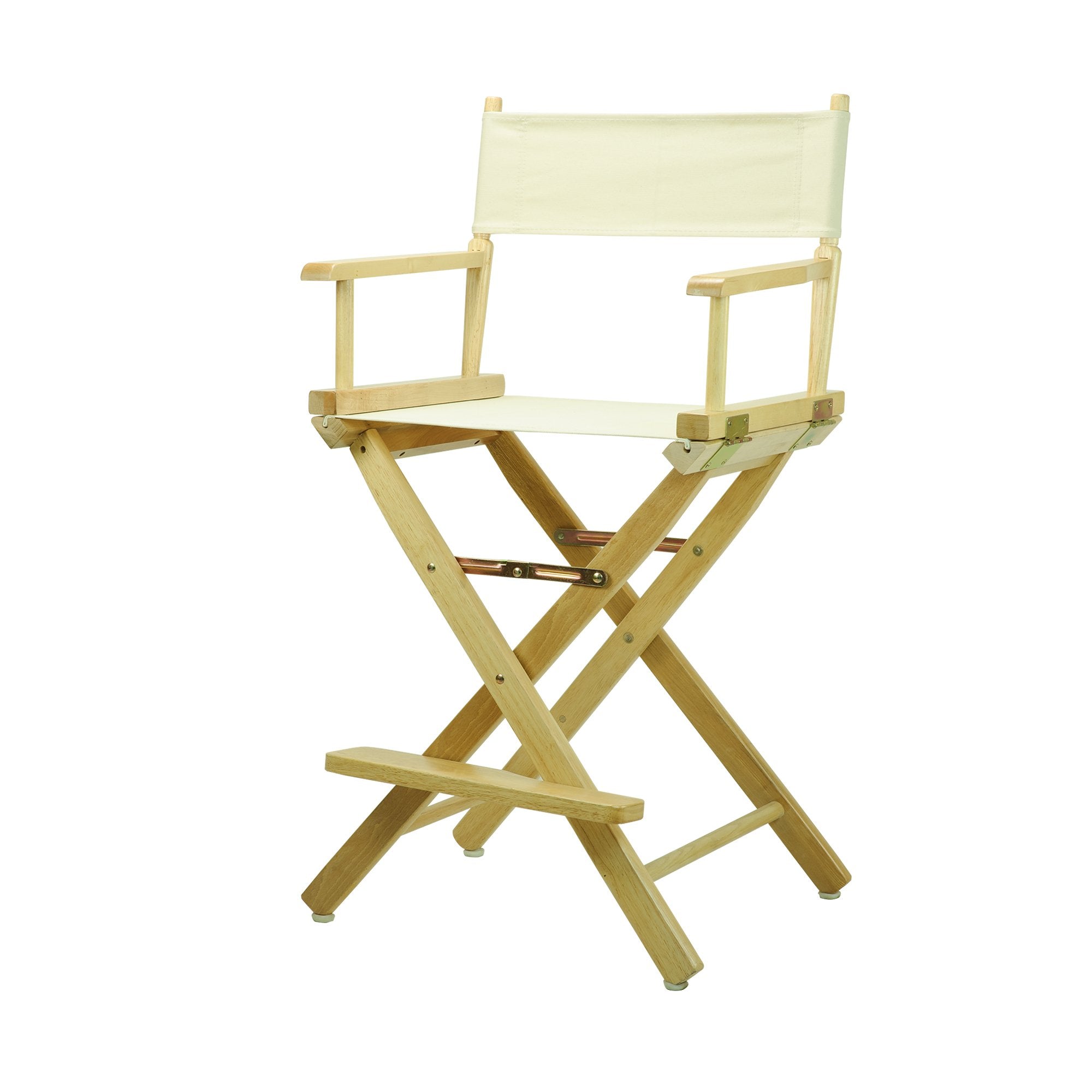 Casual Home 24 Directors Chair Natural Frame with Wheat Canvas, Counter Height