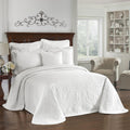Historic Charleston Bedspreads Coverlet - King Charles Collection 120' X 114' Size 100% Cotton Oversized Matelasse Bed Spread,