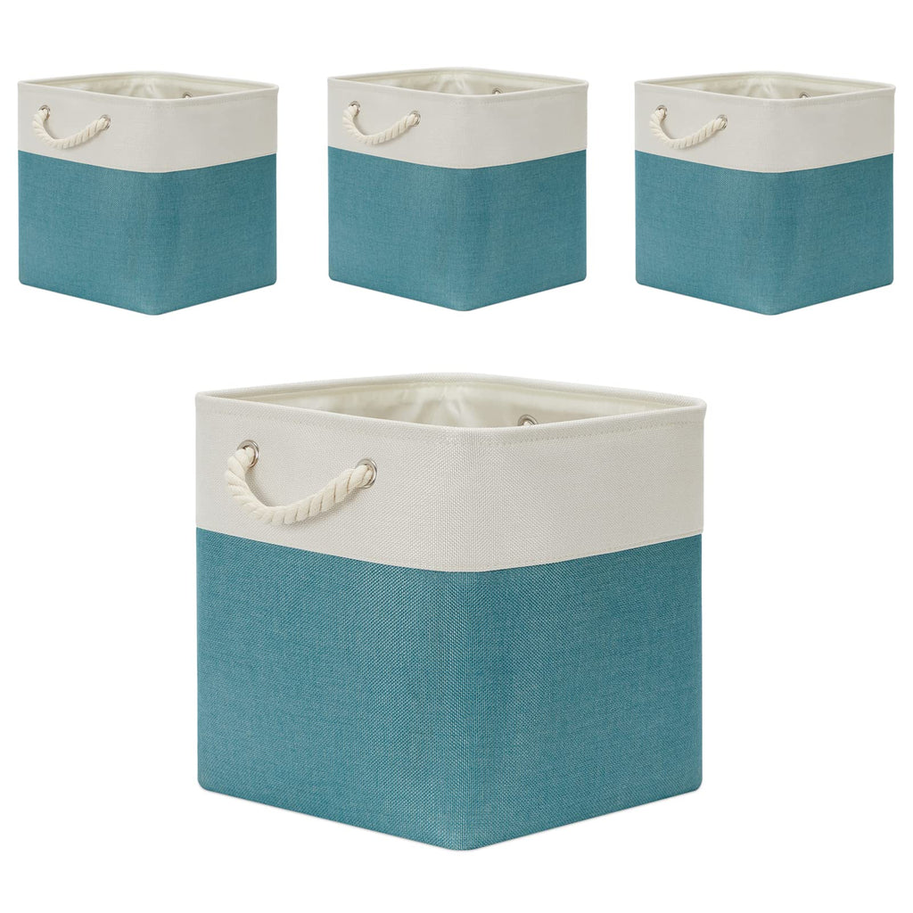 Temary Fabric Storage Baskets Set Of 4 Storage Cube 13x13 Baskets for Shelf, Large Storage Basket for Gift Empty Baskets for Org