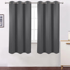 Lemomo Frost Grey Thermal Blackout Curtains/40 X 72 Inch/Set Of 2 Panels Room Darkening Curtains For Bedroom And Living Room