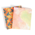 U Brands Eco-Conscious 1 Binders, Set Of 2, Artist Touch Prints, Silver Metal O-Rings