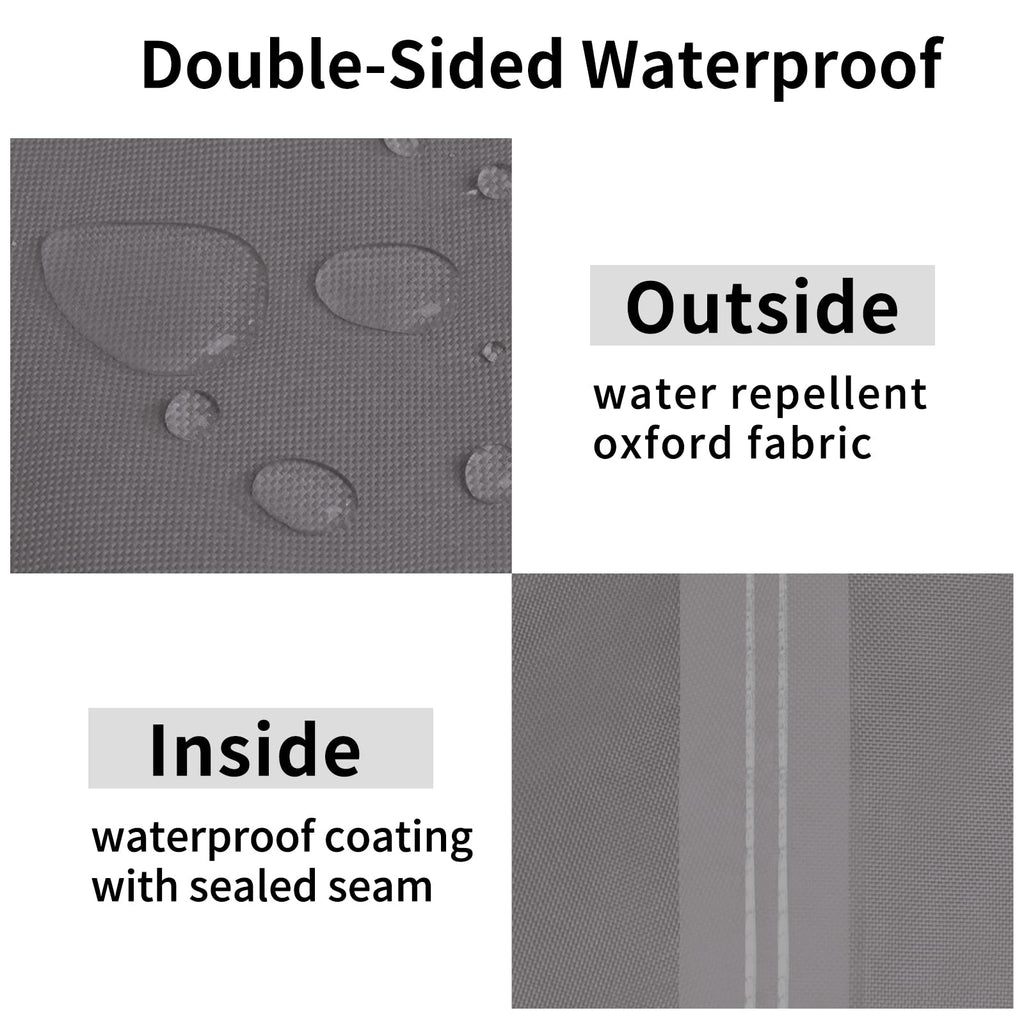 Easy-Going Waterproof Patio Chair Cover Uv Resistant Outdoor Chair Cover Weatherproof Lawn Patio Furniture Cover With Tape Sealed Seam (2 Pack-33.5Wx31.5Dx36H Inch, Grey)