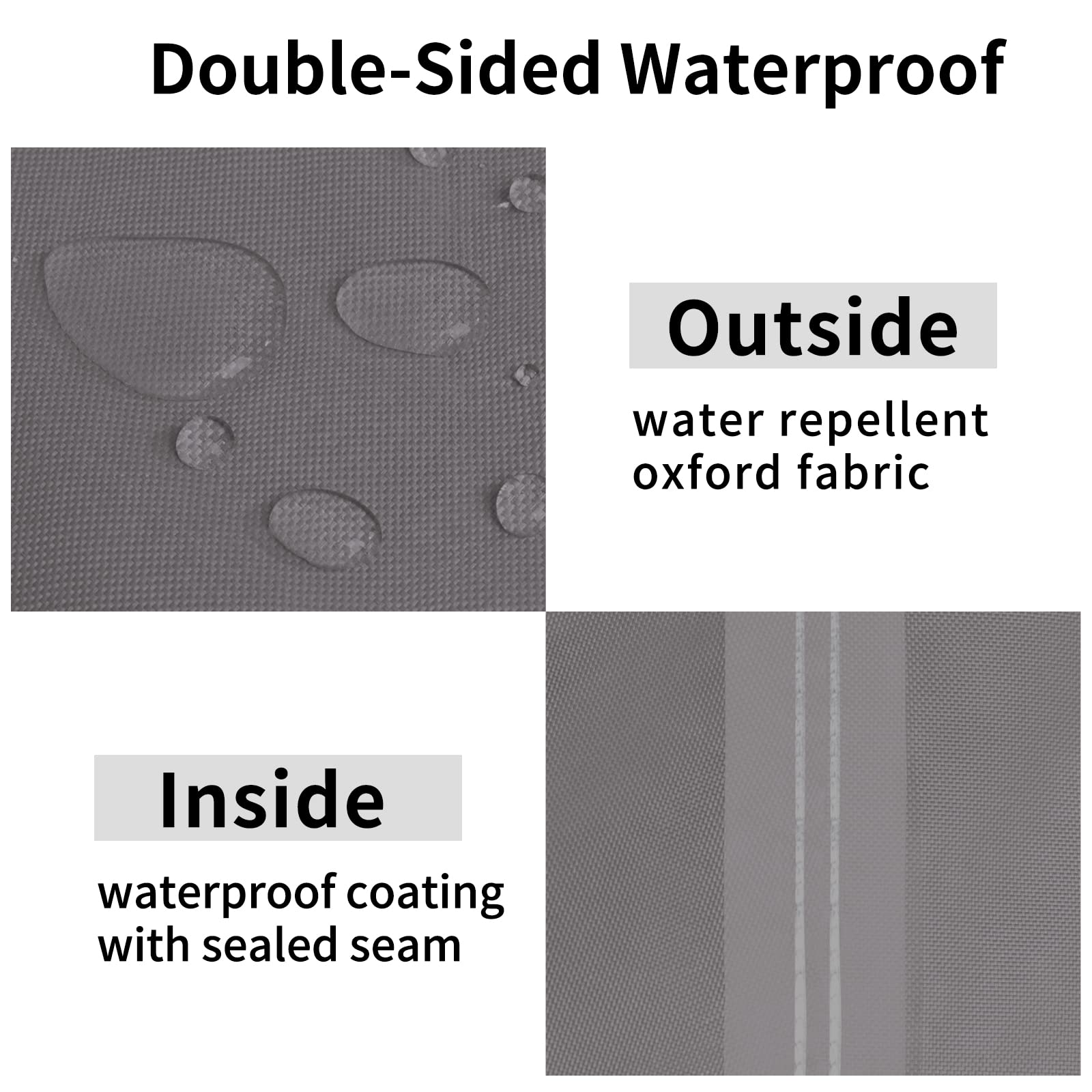 Easy-Going Waterproof Patio Chair Cover Uv Resistant Outdoor Chair Cover Weatherproof Lawn Patio Furniture Cover With Tape Sealed Seam (2 Pack-33.5Wx31.5Dx36H Inch, Grey)