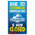 Factory Entertainment Jurassic World - Ride Closed Medium Metal Sign