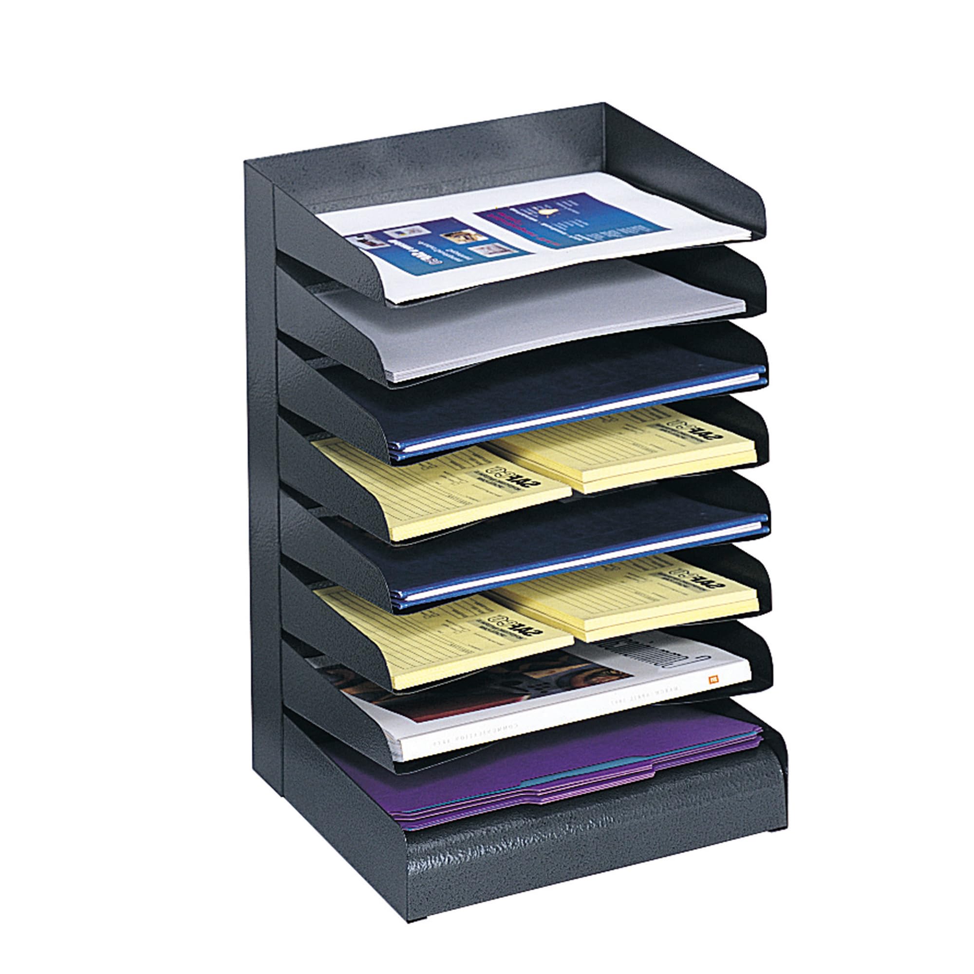 Safco 8 Tier Desk Organizer For Home, Office, Classroom & More, File Organizer With 8 Shelves, Powder Coated Finish, Commercial-