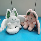 PEACH CAT Kawaii Bat Bunny Plush Pillow 12" - Pink Stuffed Animal for Kids