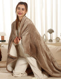 Estingo Heated Throw Blanket Electric Blanket, Heating Blanket Throw With 4 Hours Auto Off & 5 Heating Levels, 50'X60' Heated