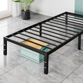 Sweetcrispy Twin Bed Frame - Heavy Duty Metal Platform Bed Frames Twin Size with Storage Space Under Frame, No Box Spring Needed