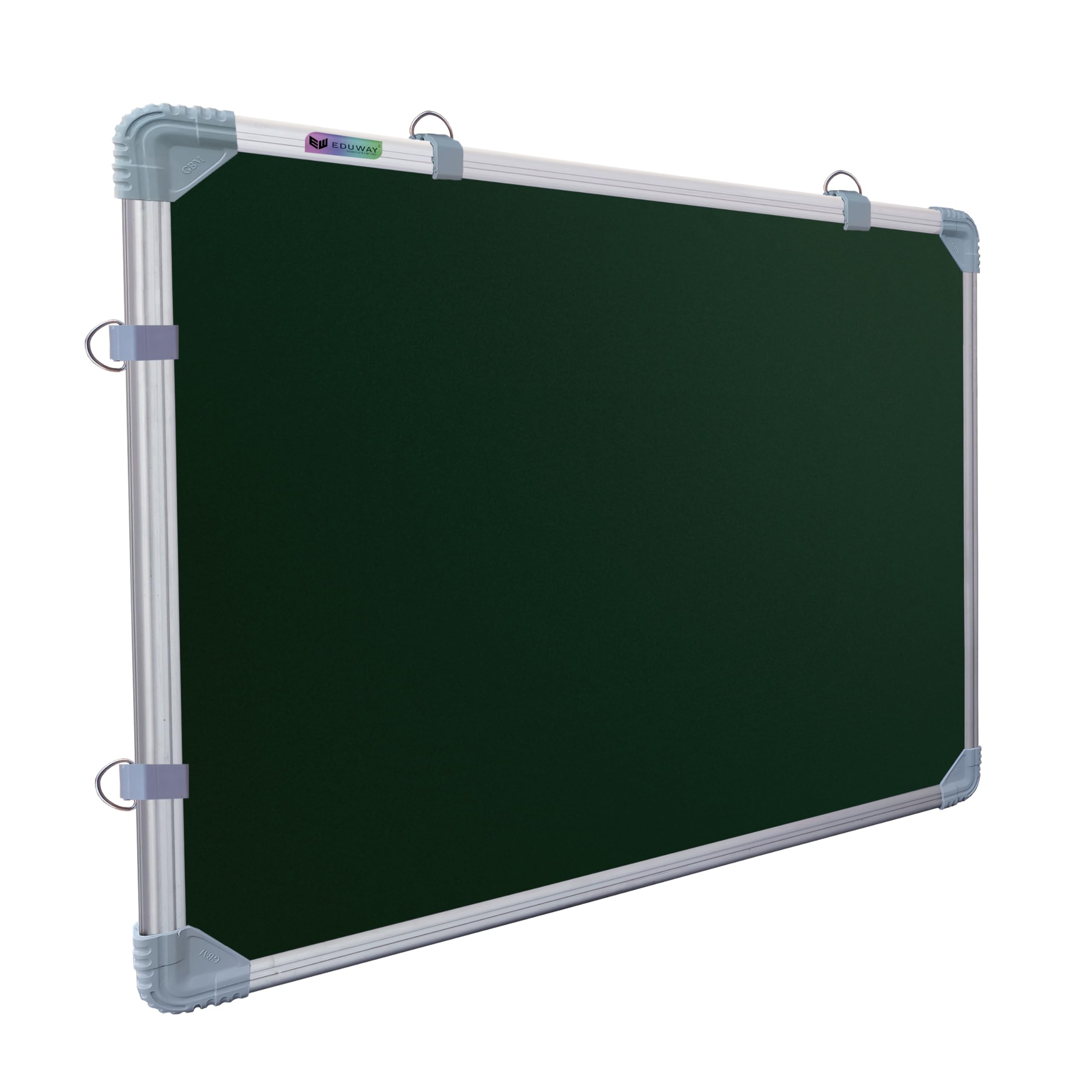Eduway 2X3 Feet Kunj Non-Magnetic Double-Sided Chalk Board & White Board For Kids, School, Teaching, Study Etc. Wth Heavy Duty R