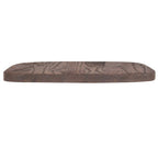Flash Furniture Perry Rustic Walnut Wood Seat For Colorful Metal Chairs