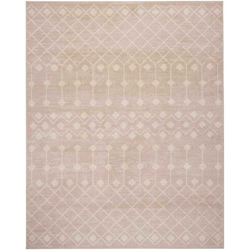 Nourison Grafix Moroccan Beige 5'3' X 7'3' Area Rug, Easy Cleaning, Non Shedding, Bed Room, Living Room, Dining Room, Kitchen