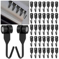 AceOrbit 50 Pcs Gazebo Curtain Hooks Metal Slide Curtain Track Hooks with Plastic Wheel Mosquito Netting Ceiling Gazebo Accessor