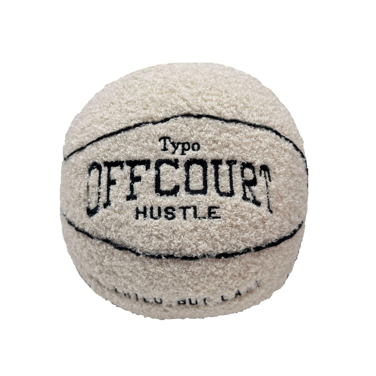 Blwhzfi 9.8 Inch Simple Basketball Pillow Plush Gift Halloween Funny Expression Children'S Room Decoration (Beige)
