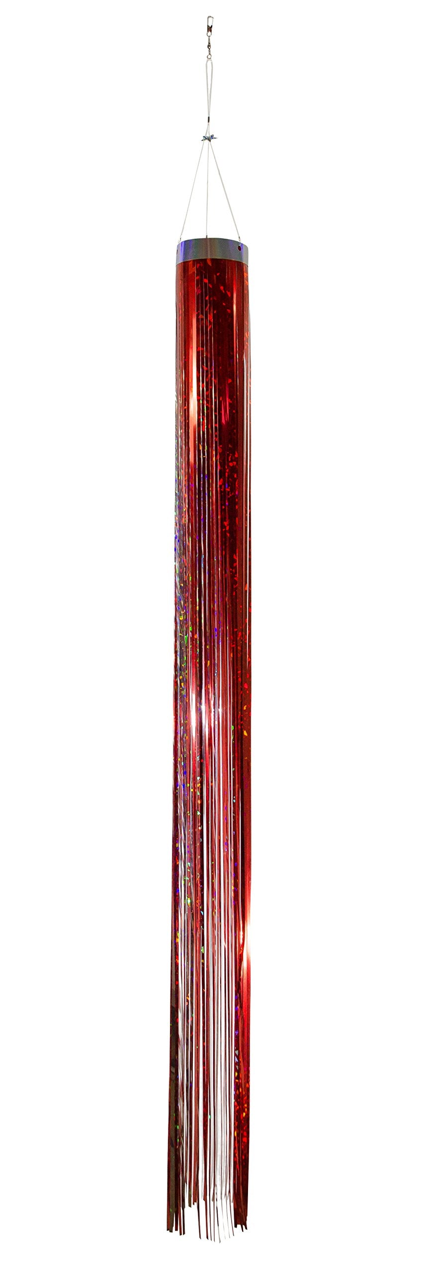 In the Breeze 9051 Red Holographic Mylar Windsock