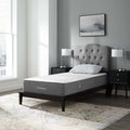 Modway Flexhaven 10" Gel Cooling Ventilated CertiPUR-US Certified Memory Foam Twin Mattress Grey
