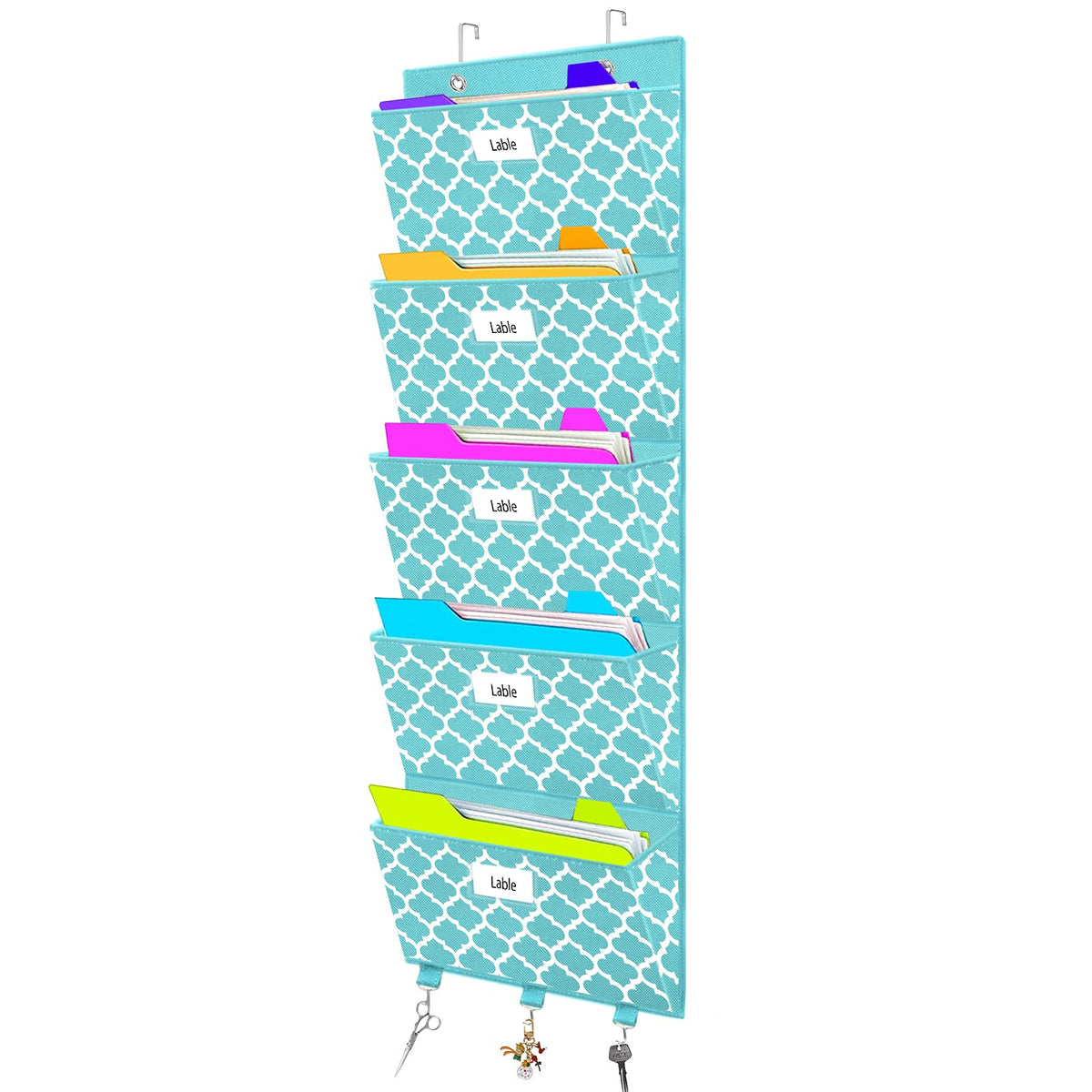 Over The Door File Organizer, Hanging File Folders, Wall Organizers And Storage For Mail, Magazine, Notebooks, Planners, Office,