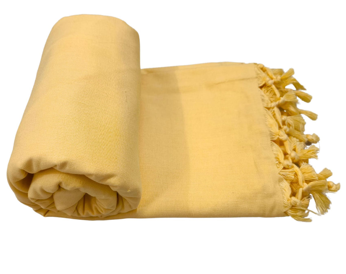 Arvore Bunkaar Pure Handloom 100% Soft Desi Bamboo Viscose Soft Bhagalpuri Andi Chadar/Summer Blanket/Khes/Top Sheet/AC Blanket/