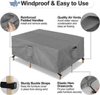 Outdoorlines Outdoor Waterproof Patio Table Furniture Set Covers - Square Couch Sectional Cover Outside Weatherproof Patio Furniture Covering For Deck, Lawn And Backyard 74' L X 74' W X 28' H, Grey