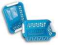 Medium Blue Stacking Storage Baskets  10.75 Inches  Set Of 2