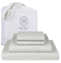 Threadmill Luxury Full Size Sheets For Full Size Mattress | 800 Thread Count Cotton Sheets | Jacquard Celine Light Grey | Better