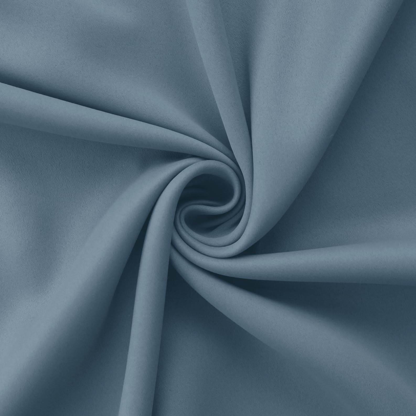 Mrs.Naturall 52X84 Inches Long Stone Blue Curtains For Living Room 2 Panels Blackout Room Darkening Curtains