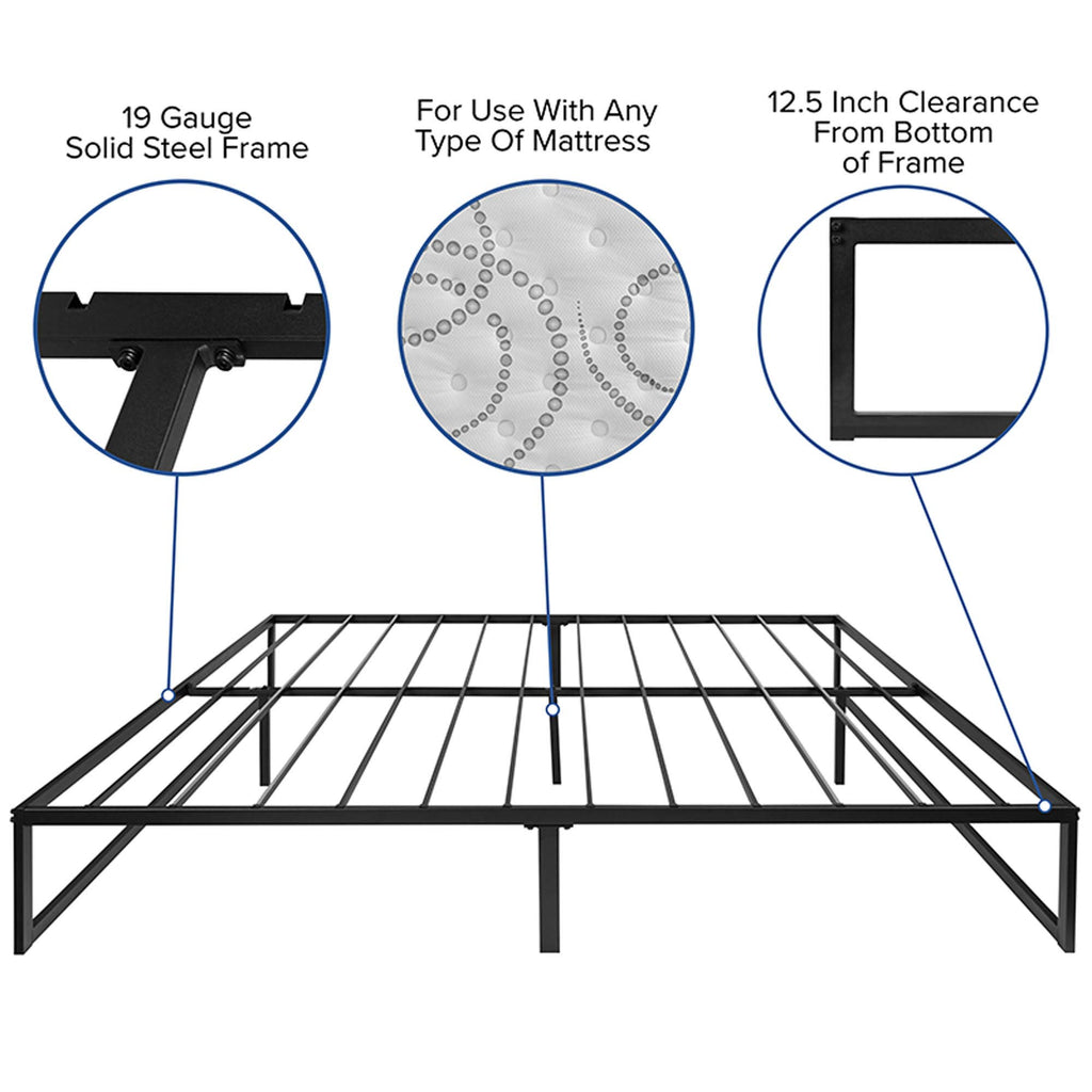 Flash Furniture Platform Bed Frames/Mattress Set, King, 0