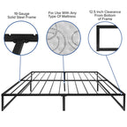 Flash Furniture Platform Bed Frames/Mattress Set, King, 0