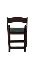 Commercial Seating Products Resin Red Mahogany Folding Chairs, 1-Pack