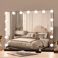 FENCHILIN Vanity Mirror with Lights,Hollywood Lighted Mirror with Dimmer Bulbs,Tabletop or Wall Mounted Vanity Makeup Mirror Sma