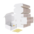 Rlavbl 4X4X2 Shipping Boxes Set Of 100, White Corrugated Cardboard Box For Packing, Mailing, Business